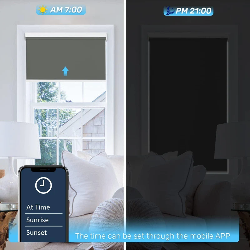 Motorized | Blackout | Rechargeable | Roller Shades | Customizable