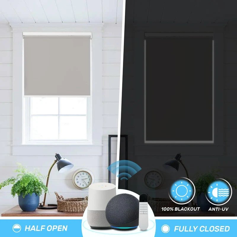 Motorized | Blackout | Rechargeable | Roller Shades | Customizable