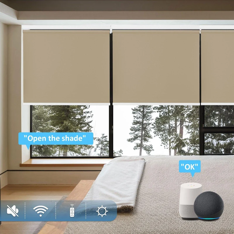 Motorized | Blackout | Rechargeable | Roller Shades | Customizable
