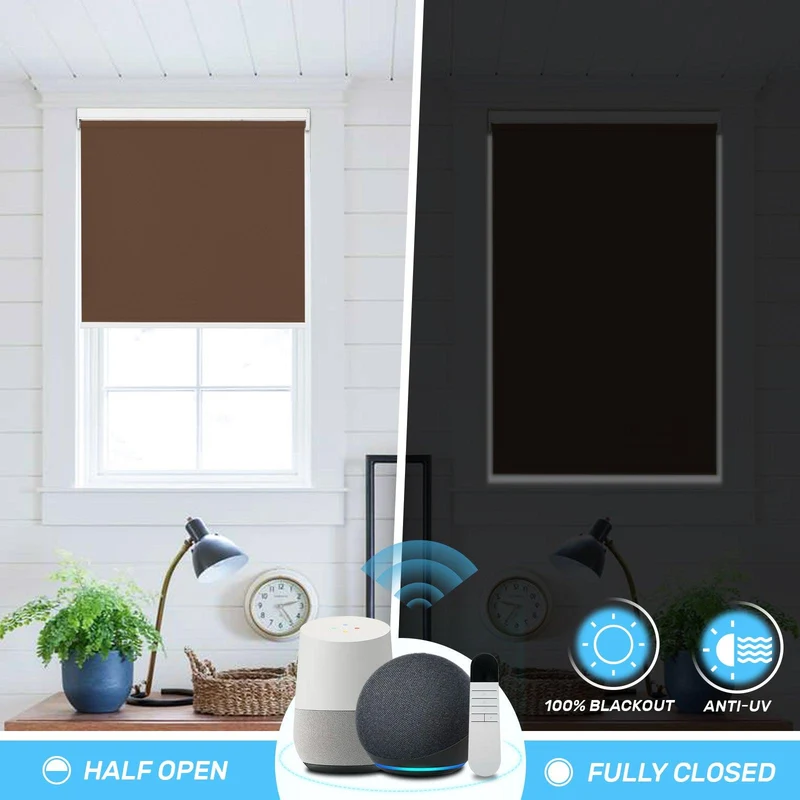 Motorized | Blackout | Rechargeable | Roller Shades | Customizable