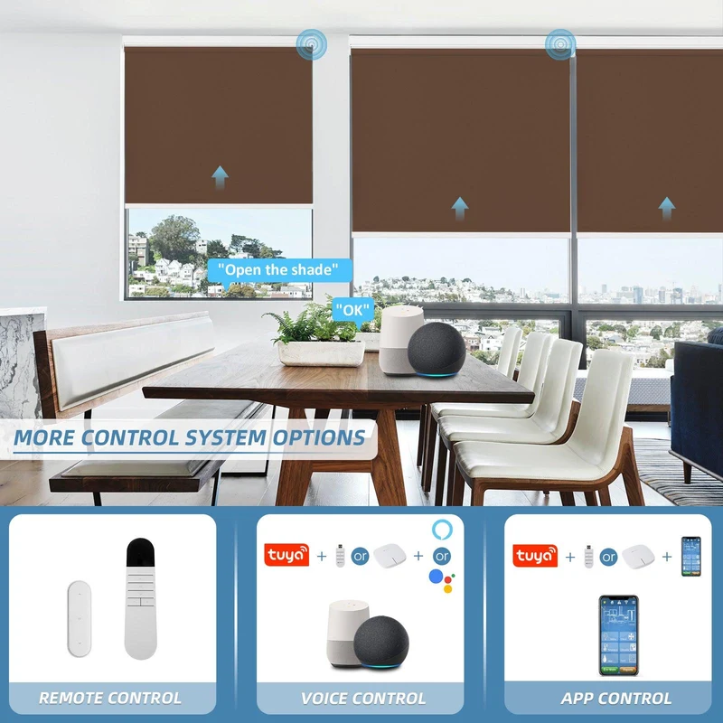 Motorized | Blackout | Rechargeable | Roller Shades | Customizable