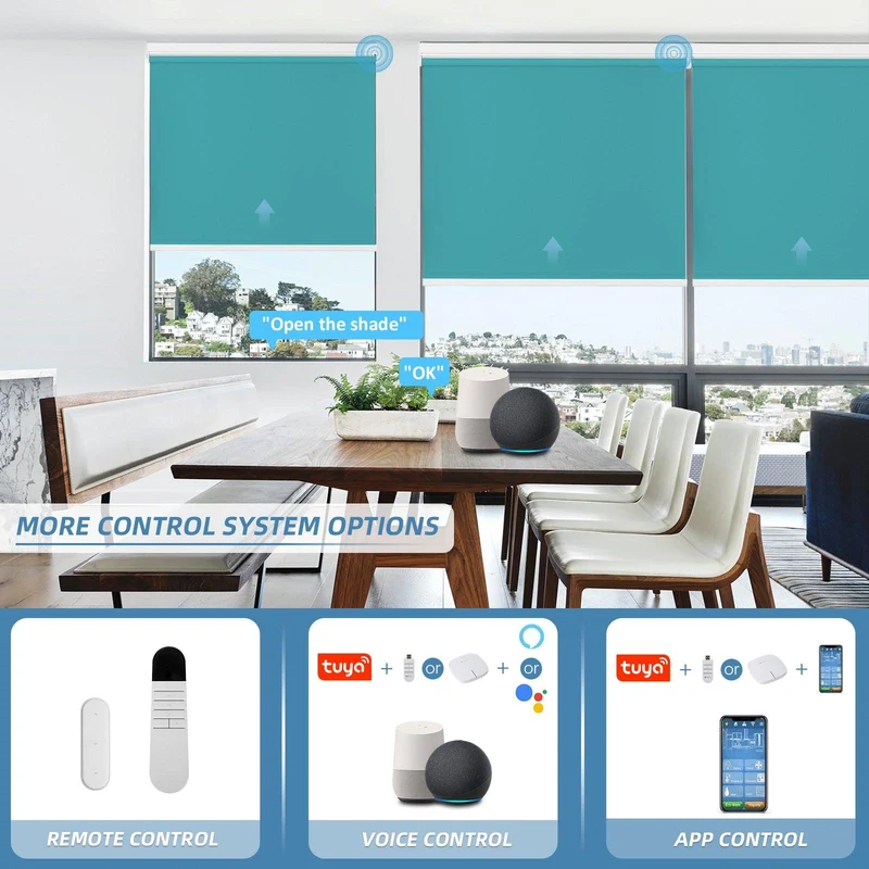 Motorized | Blackout | Rechargeable | Roller Shades | Customizable