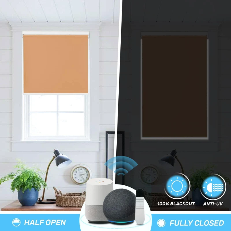 Motorized | Blackout | Rechargeable | Roller Shades | Customizable