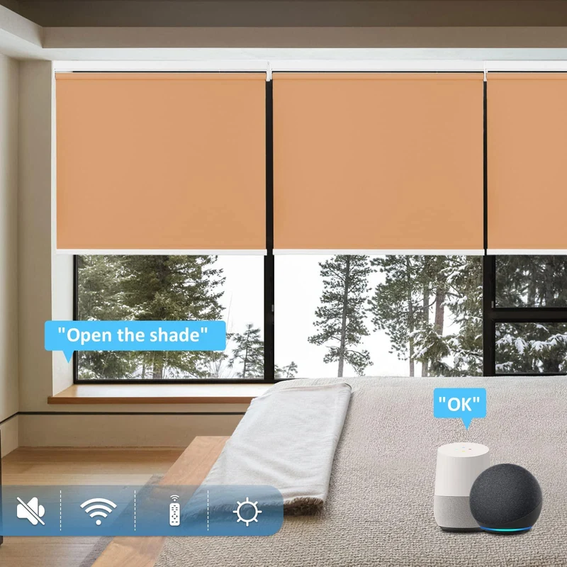Motorized | Blackout | Rechargeable | Roller Shades | Customizable