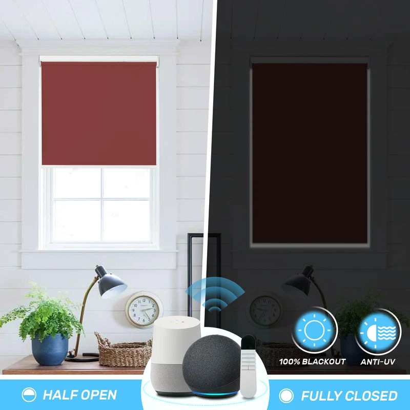 Motorized | Blackout | Rechargeable | Roller Shades | Customizable