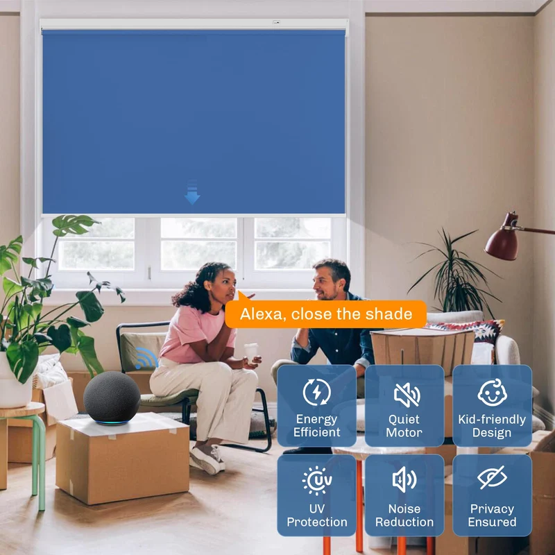 Motorized | Blackout | Rechargeable | Roller Shades | Customizable