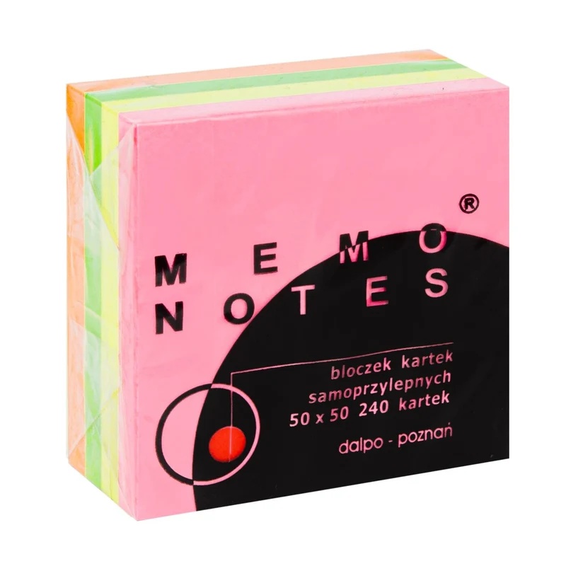 MEMO NOTES Haftnotizen-Block 50 x 50 mm, 240 Blatt