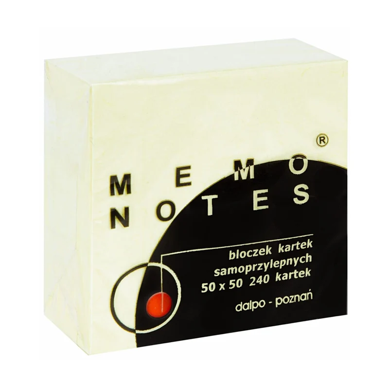 MEMO NOTES Haftnotizen-Block 50 x 50 mm, 240 Blatt, Gelb