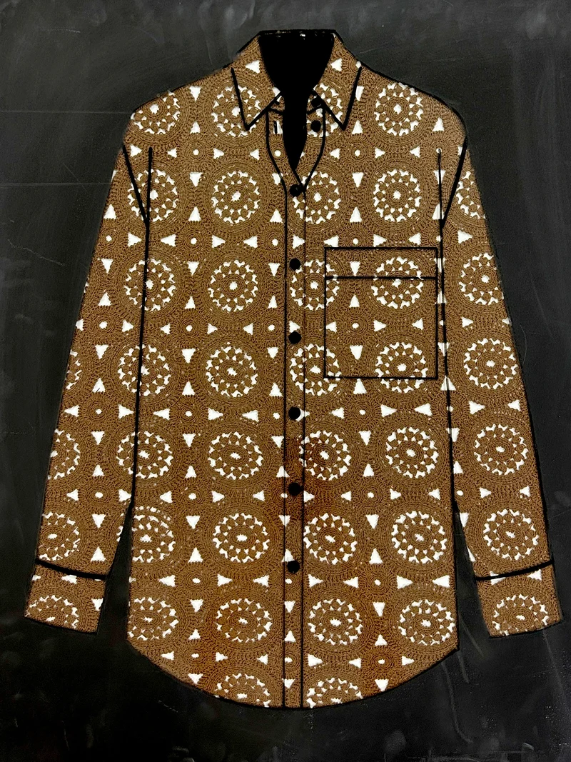 No. 2072 Häkelstoff chocolat