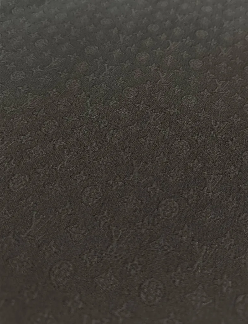 No. 1977 Seiden-Baumwoll Jacquard schwarz