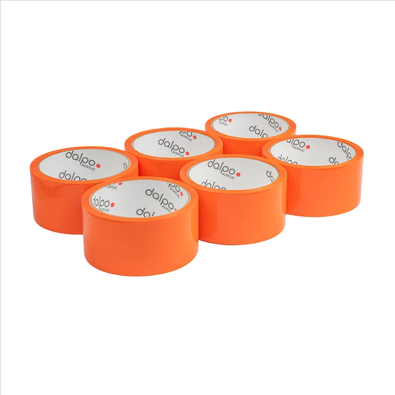 Orange Acryl-Packklebebänder Basic 48 mm x 45 m
