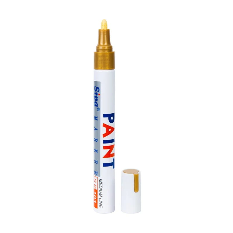 Lackmarker SP101, medium, Metallgehäuse, Farbe: Gold