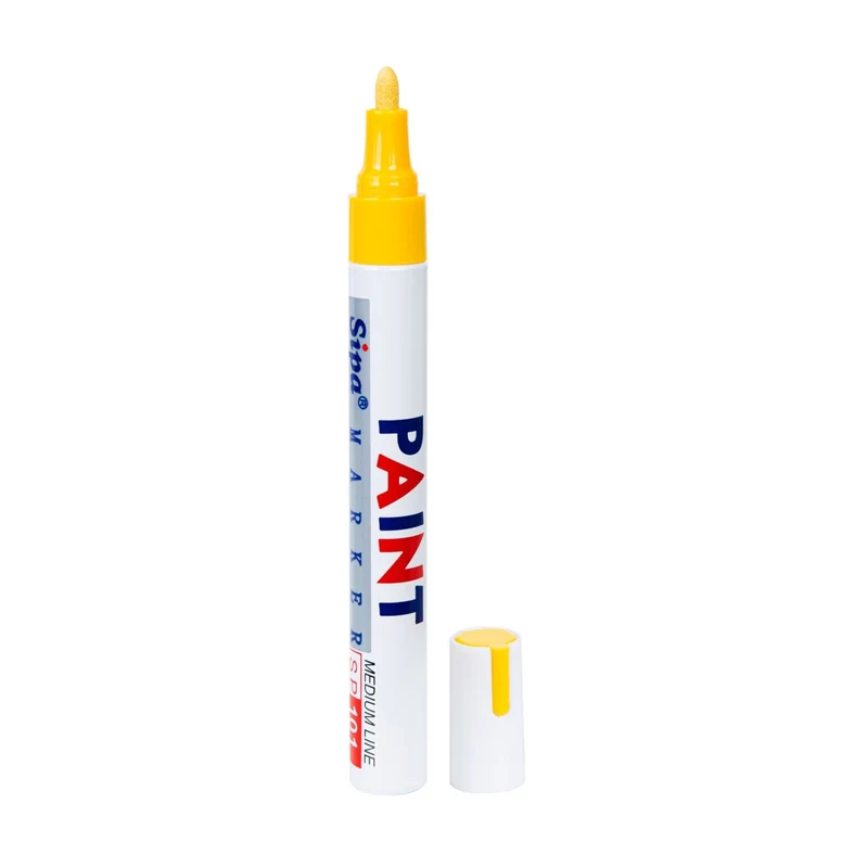 Lackmarker SP101, medium, Metallgehäuse, Farbe: Gelb