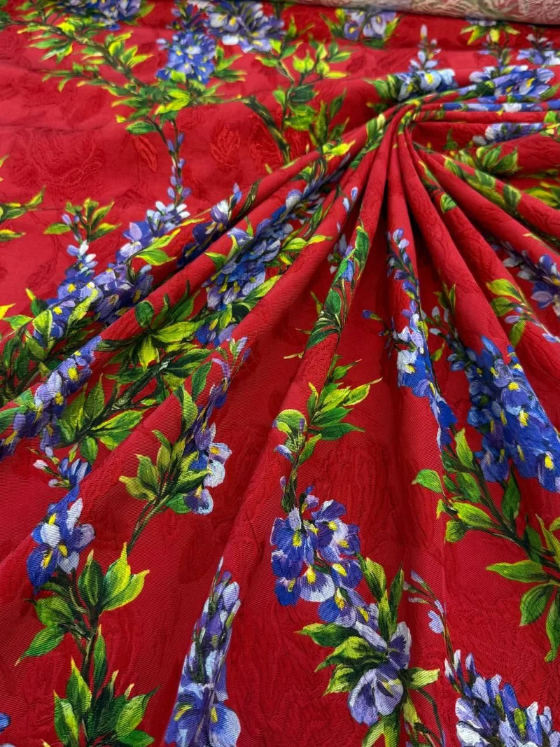 No. 2085 Seiden-Baumwoll Jacquard