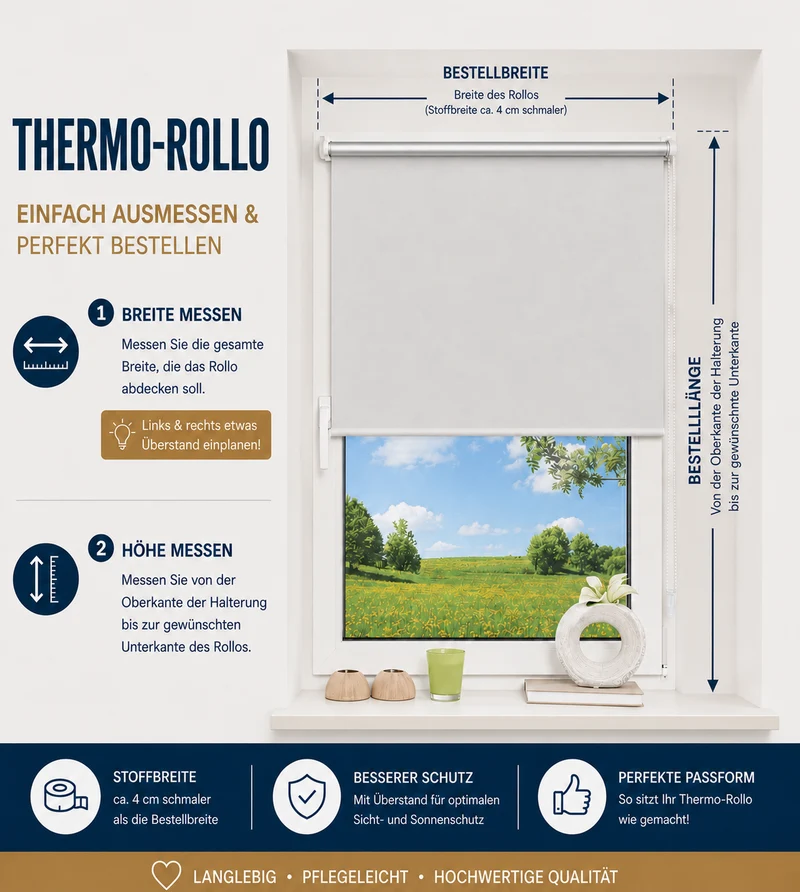 Thermo Klemmfix-Seitenzugrollo Verdunklung mit Motiv Zoo