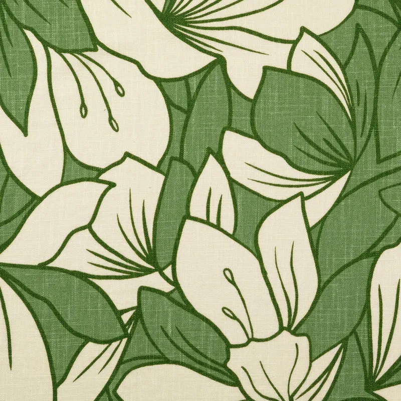 No. 1630Leinenmischung Blumenprint mint | 0.90m
