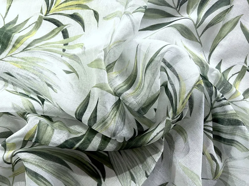 Ösenschal BxH 140x245cm Zweige grün 2645