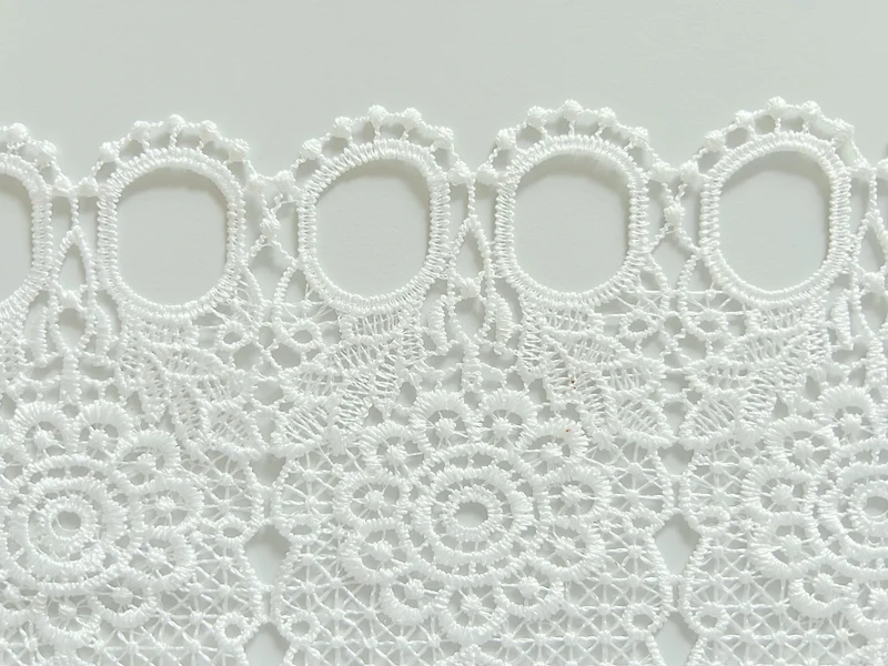 Scheibengardine Bistrogardine Macrame weiß HxB 48x140cm