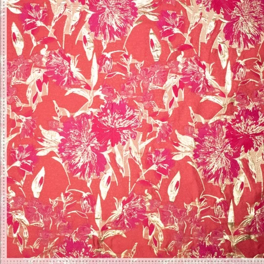 No. 1950 festlicher Jacquard mit Lurex pink
