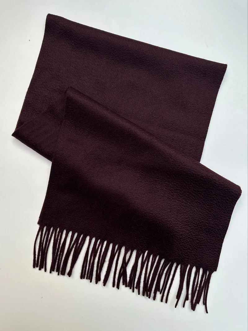 Schal 100% Kaschmir burgundy