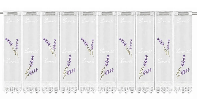 Scheibengardine Lavendel lila HxB 45x150cm