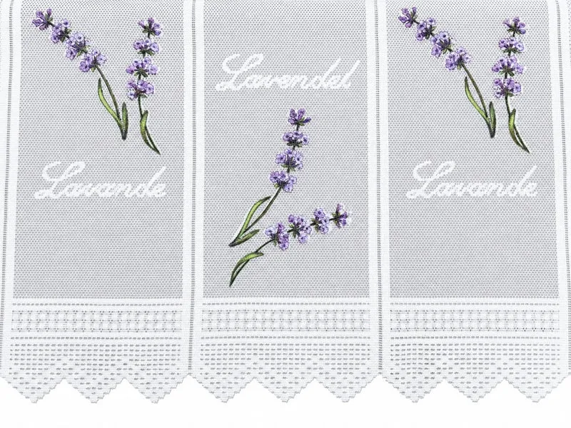 Scheibengardine Lavendel lila HxB 45x150cm