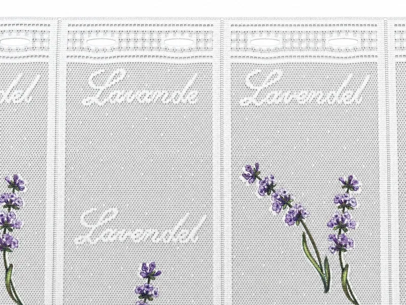 Scheibengardine Lavendel lila HxB 45x150cm