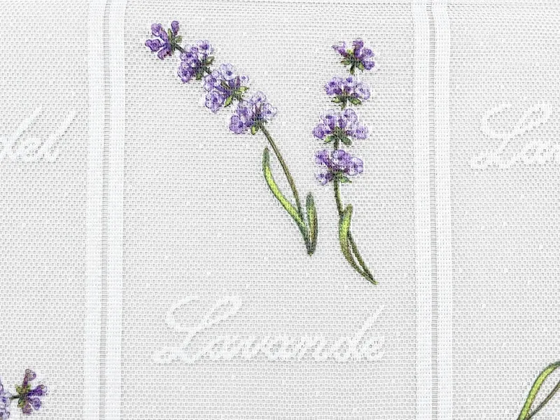 Scheibengardine Lavendel lila HxB 45x150cm