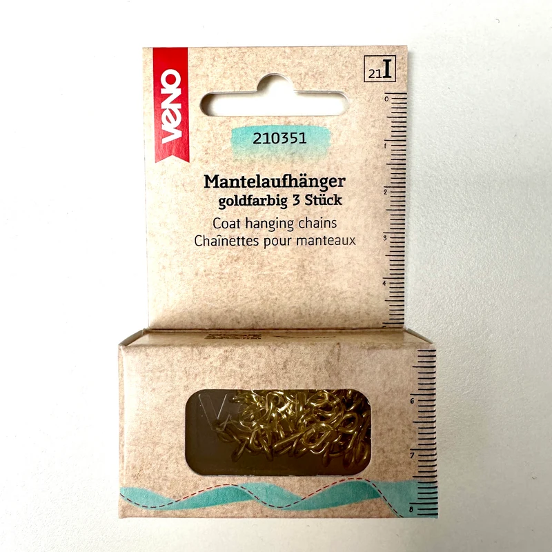 Mantelaufhänger gold 3 Stück