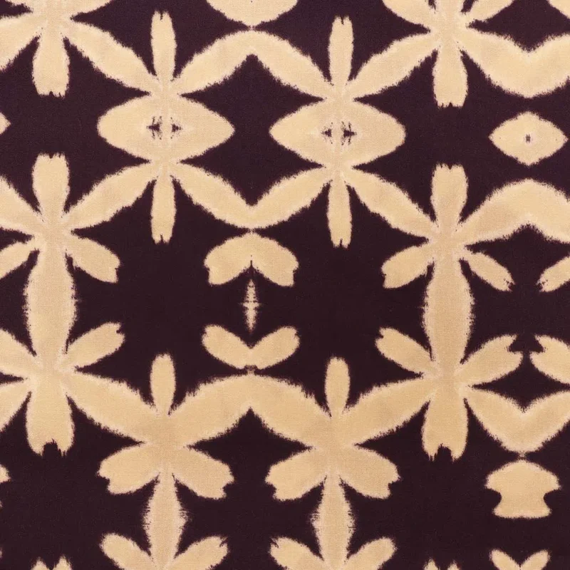 No. 1392 Baumwollstoff Stretch Batik aubergine
