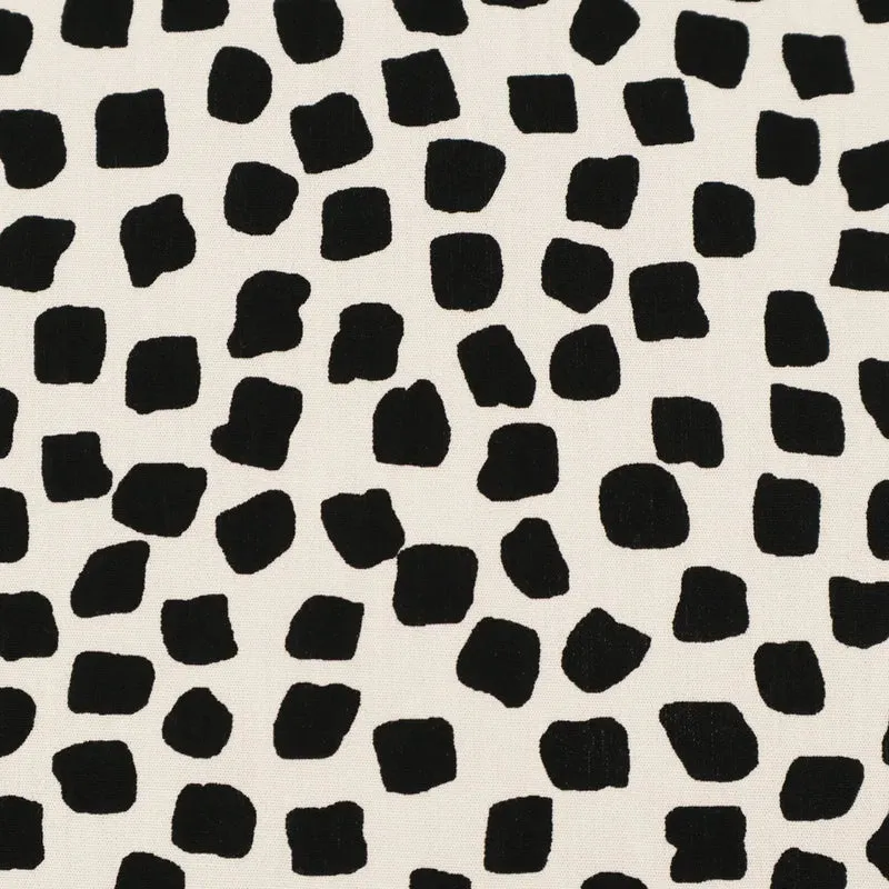 No. 1388 Baumwoll-Poplin Steine schwarz | weiss