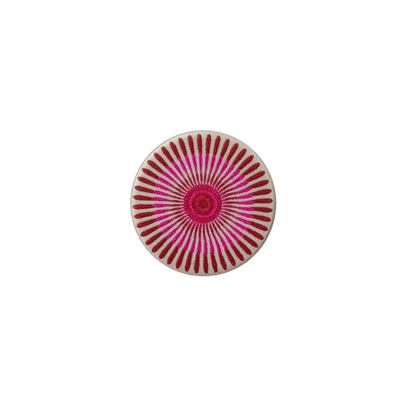 Metallknopf Öse 15mm pink