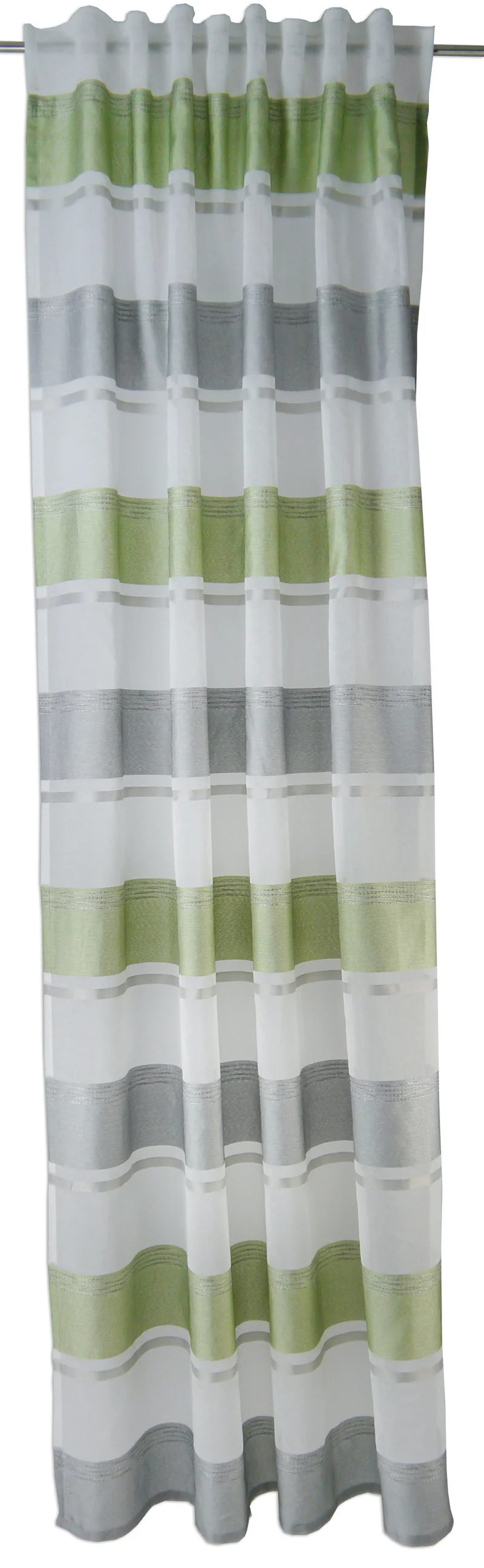 Schlaufenschal 2516 Streifen Quer 140x245 cm grün