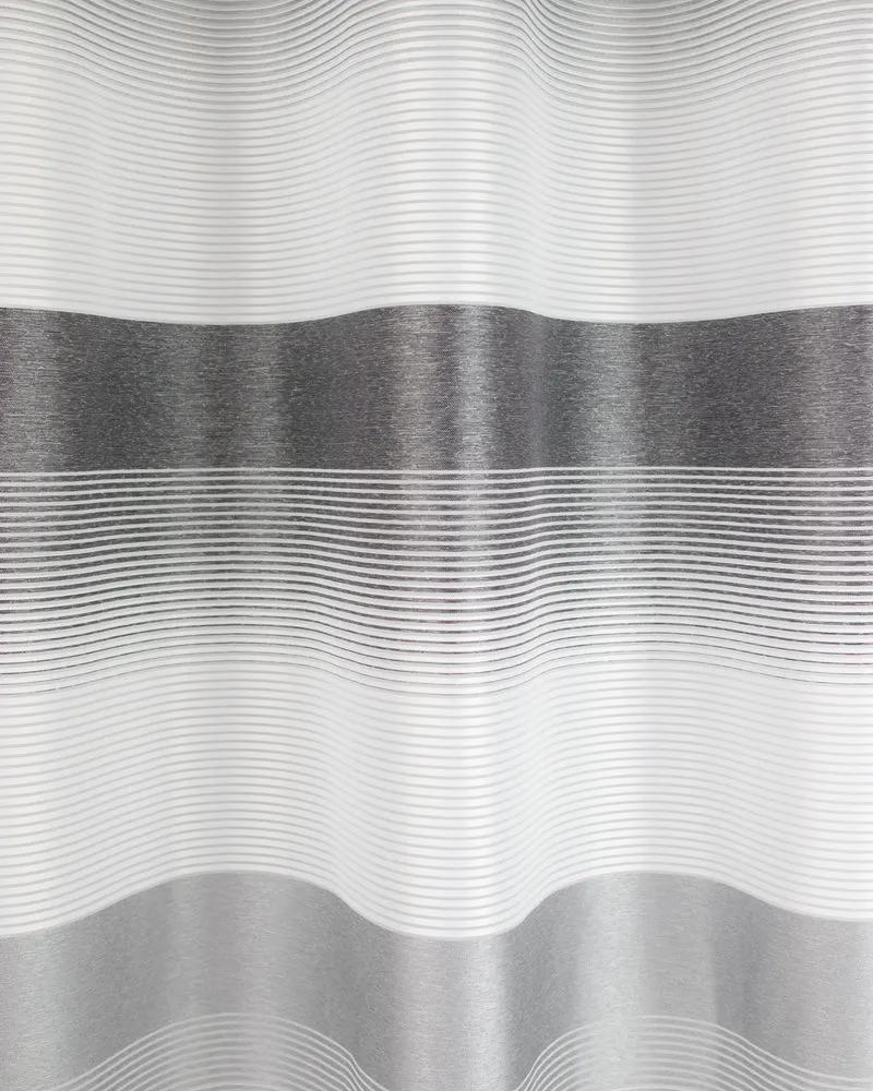 Ösenschal Deko Querstreifen anthrazit grau 140x245cm 2421