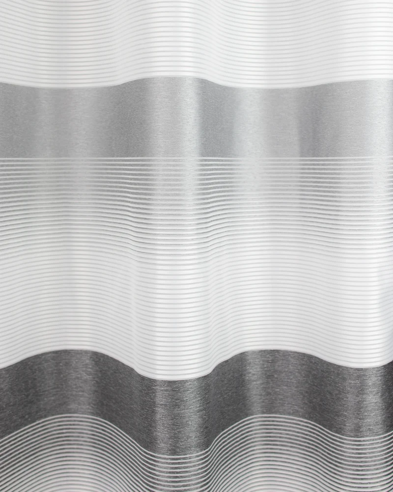 Ösenschal Deko Querstreifen anthrazit grau 140x245cm 2421