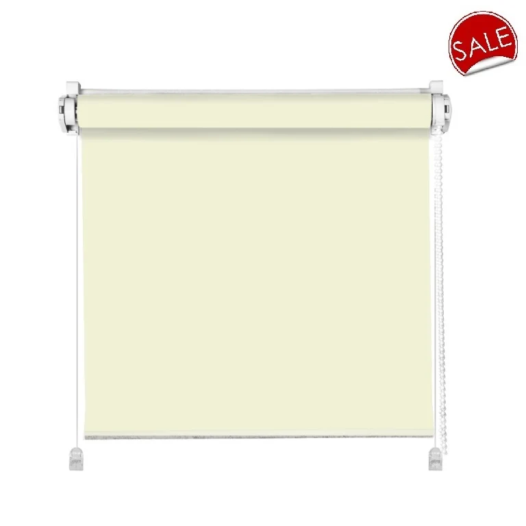 Klemmfix Rollo Verdunkelung vanille / creme mit Pendelsicherung NEO