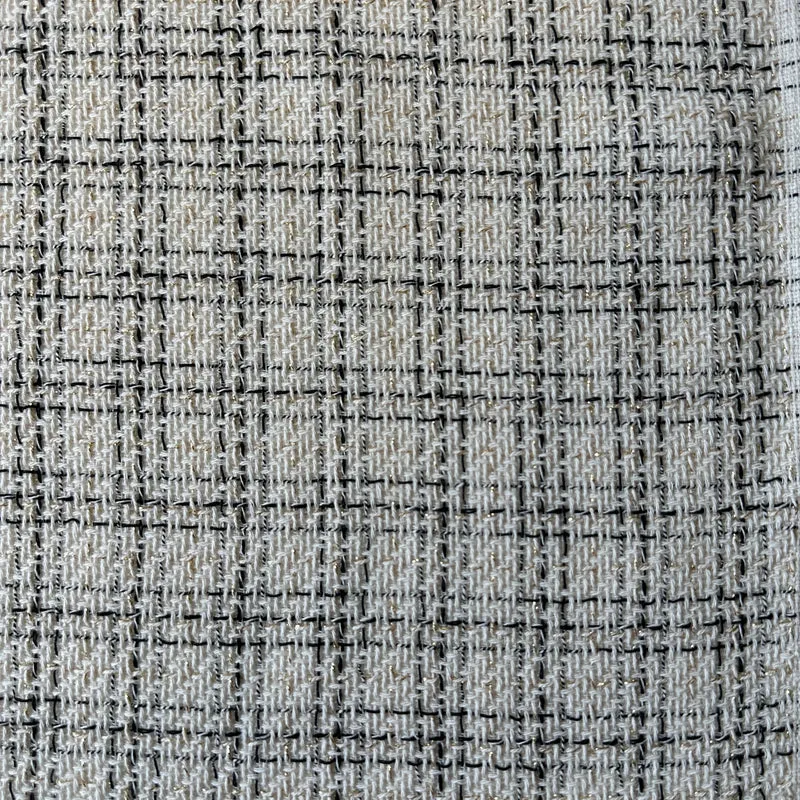 No. 1603 Bouclé Karo mit Lurex