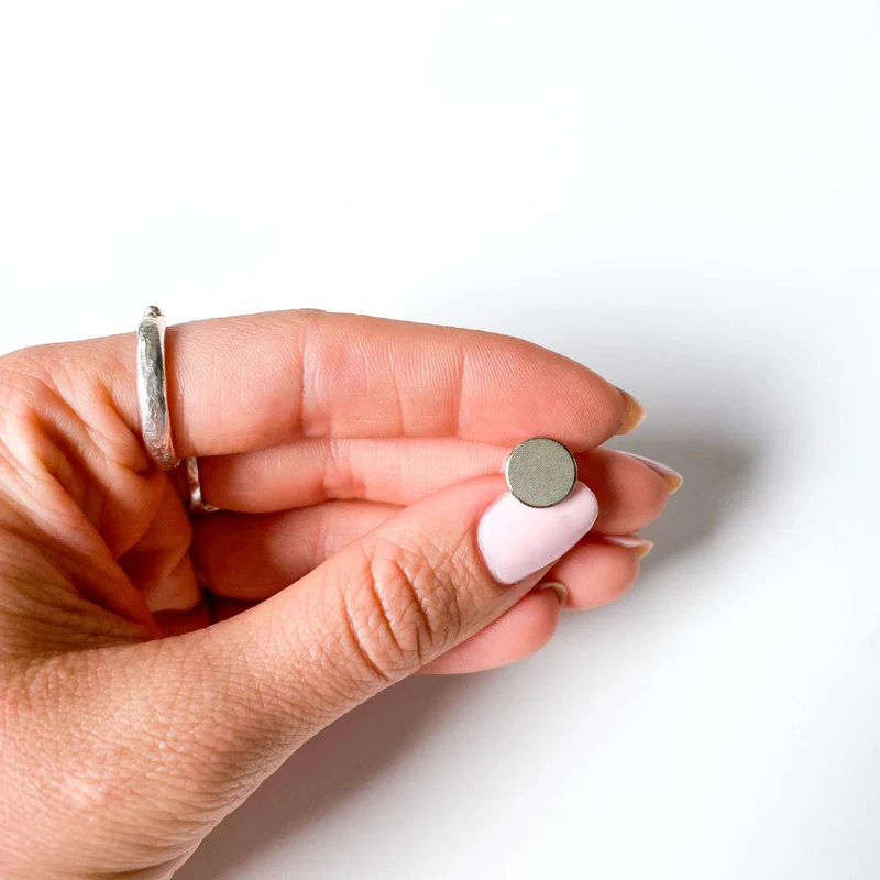 Blusenknopf silber matt 10 mm