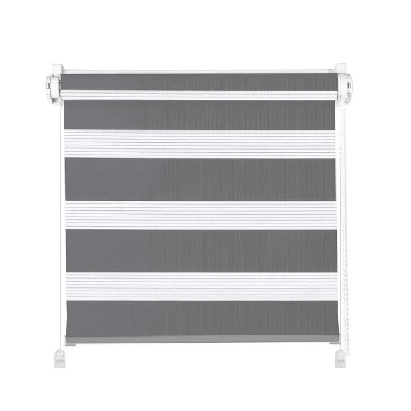 Klemmfix Click 3 in1 Doppelrollo grau BxH 71x200cm