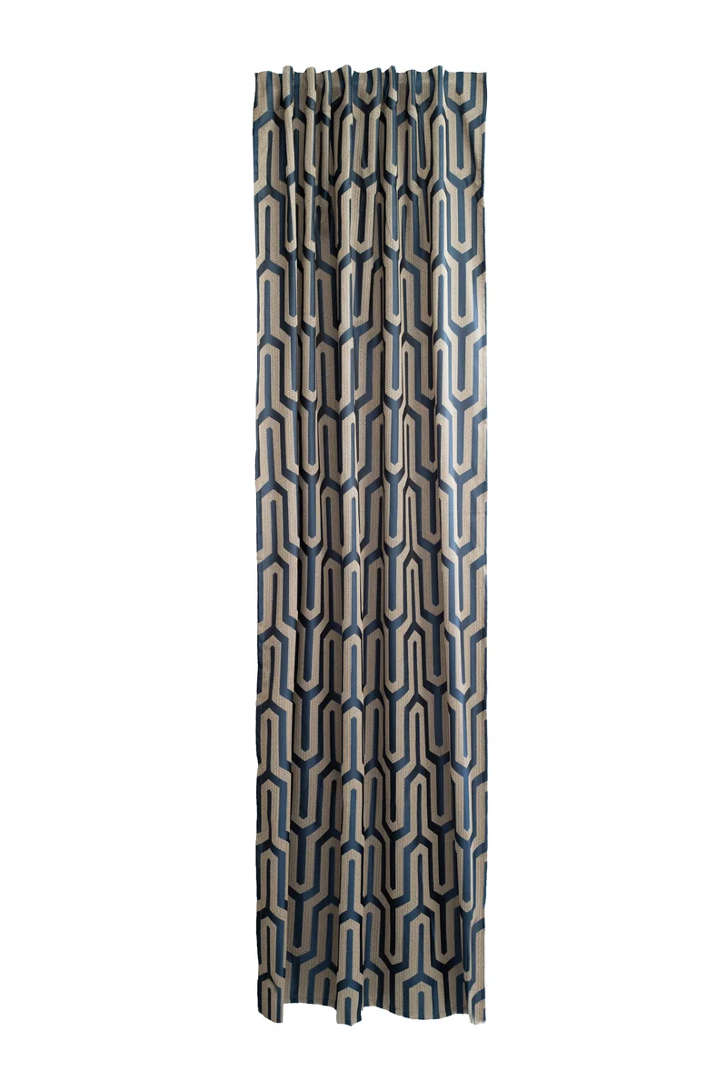 Fertigschal Tiaro petrol mit verdeckter Schlaufe BxH 140x245cm