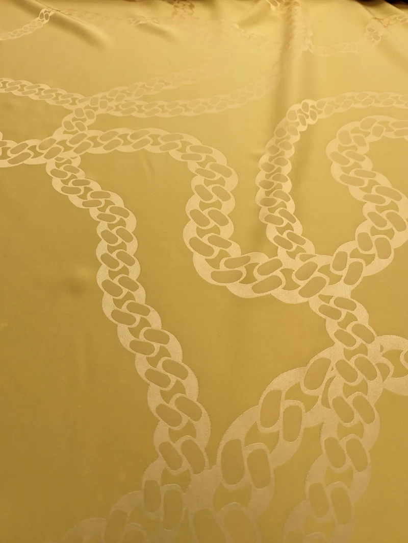 No. 608 Seiden Jacquard gelb / 0,90 m