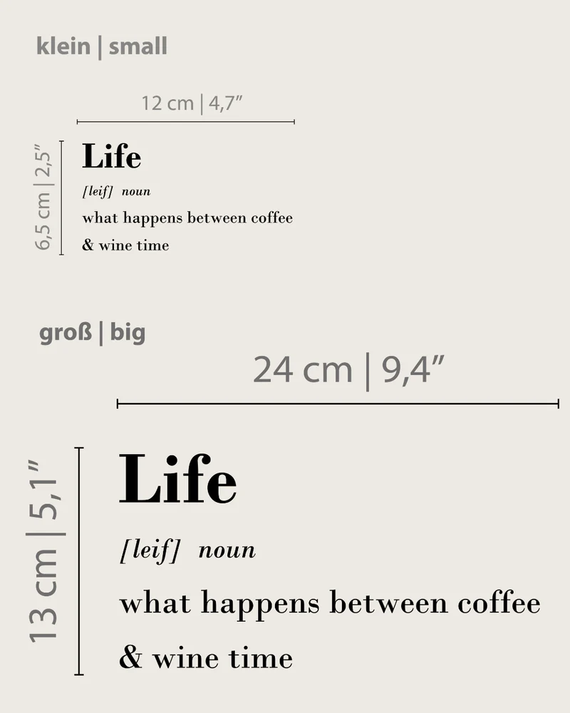 Transferprint "Life"