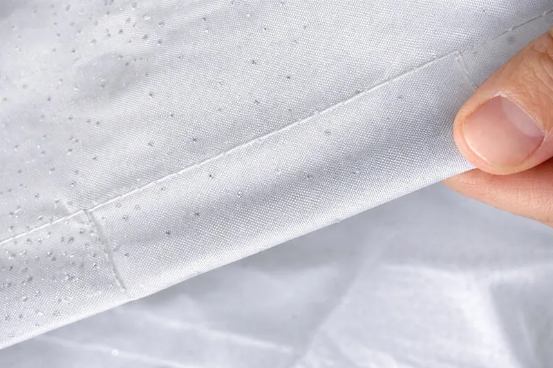 Textil-Duschvorhang Strass weiß silber BxH 180x200cm