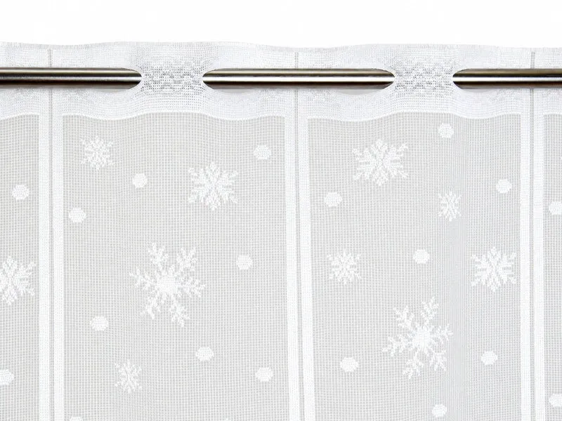 Scheibengardine Schneemann HxB 50x140cm Winter Schnee Flocke