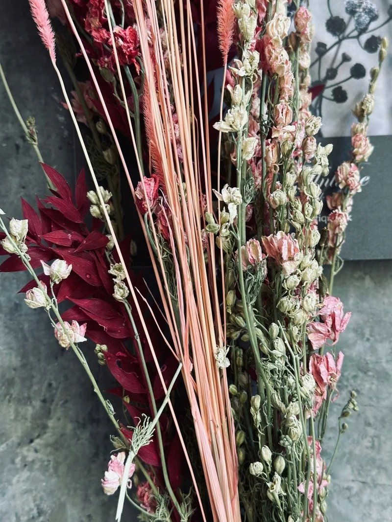 Getrocknete Blumen – Rosa / Korall-Mix