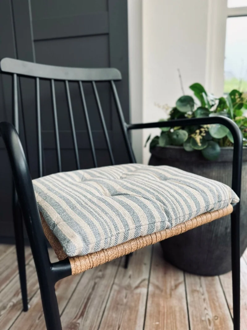 Futon 40×40 SKAGEN blau/natur
