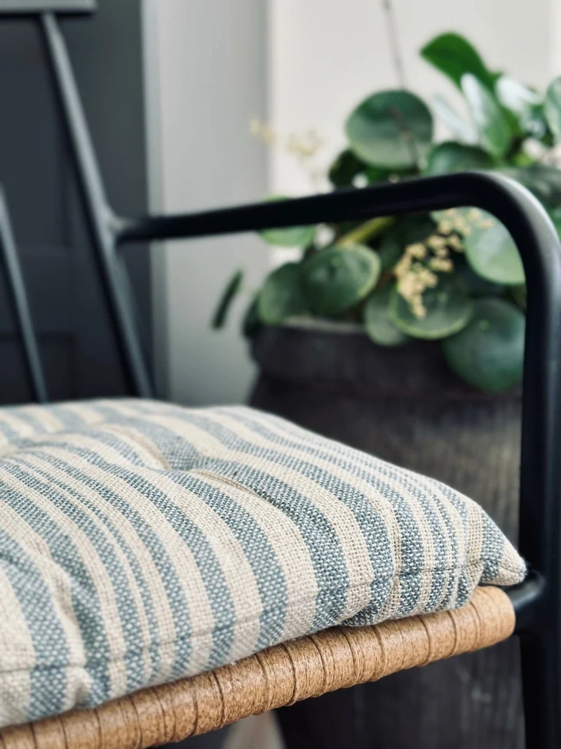 Futon 40×40 SKAGEN blau/natur