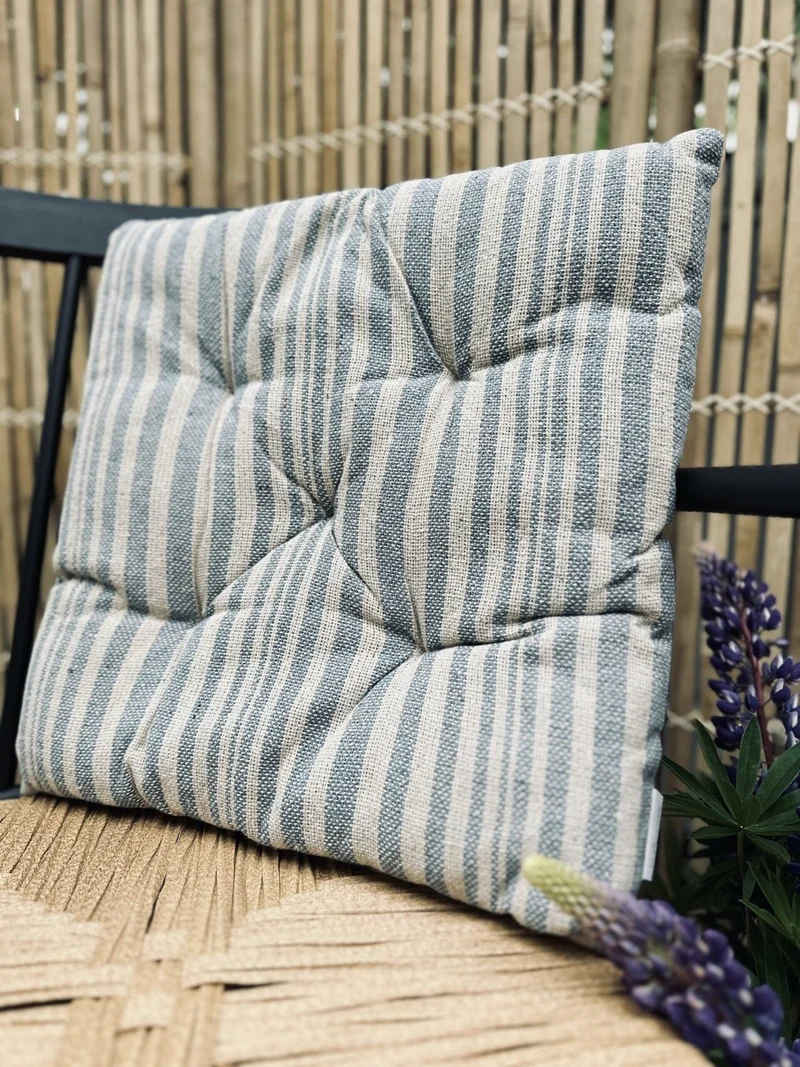 Futon 40×40 SKAGEN blau/natur