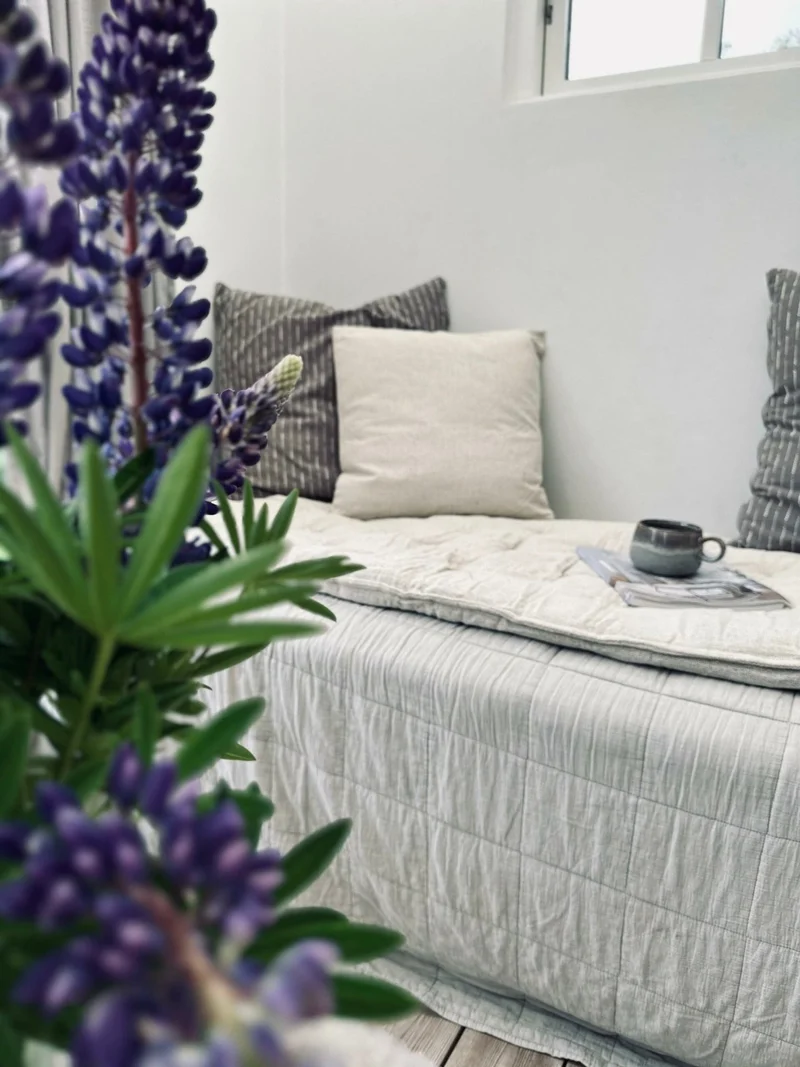 Kissen mit Füllung SKAGEN – 50×50 Natur