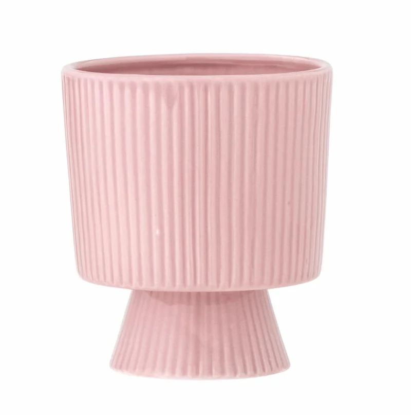 Übertopf – Rosa Steingut